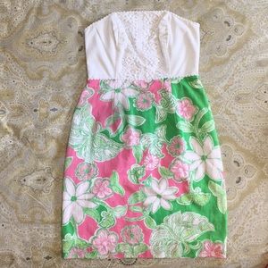 Lilly Pulitzer Strapless Minidress